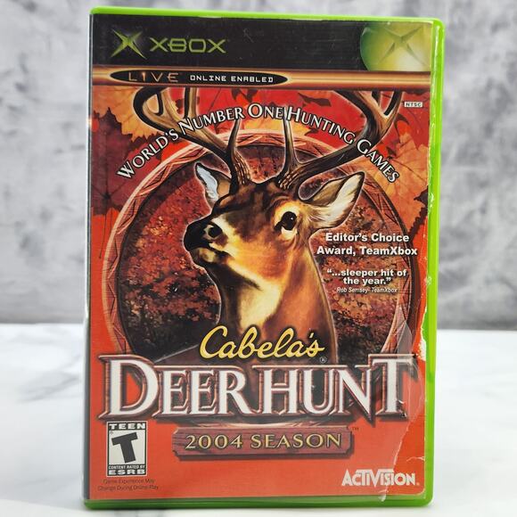 Cabela's Deer Hunt Season 2004 (Microsoft Xbox Live 03) Teen Manual video Game - Picture 1 of 7
